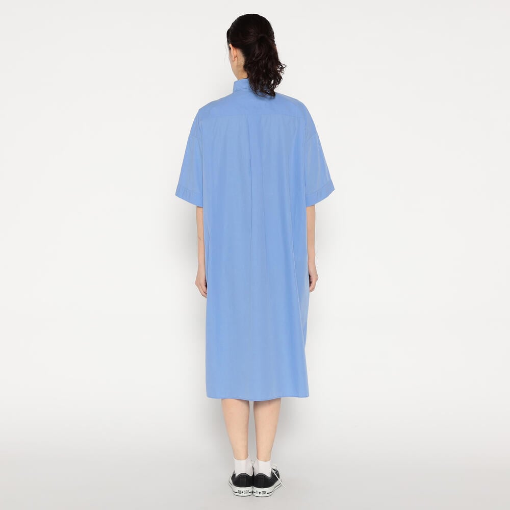 단톤 원피스 WOMEN'S COTTON POPLIN PULLOVER SHIRT DRESS 25SS 반팔 셔츠 DNB251L203-0001 - 상세 이미지 5