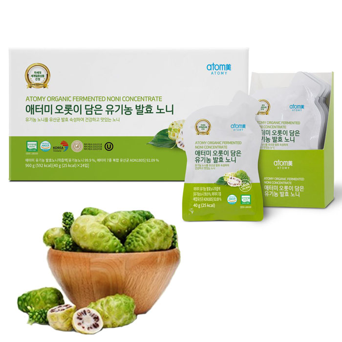 애터미 오롯이 담은 유기농 발효 노니 40g 24포 비타민 미네랄 아미노산 : 깐따삐아몰