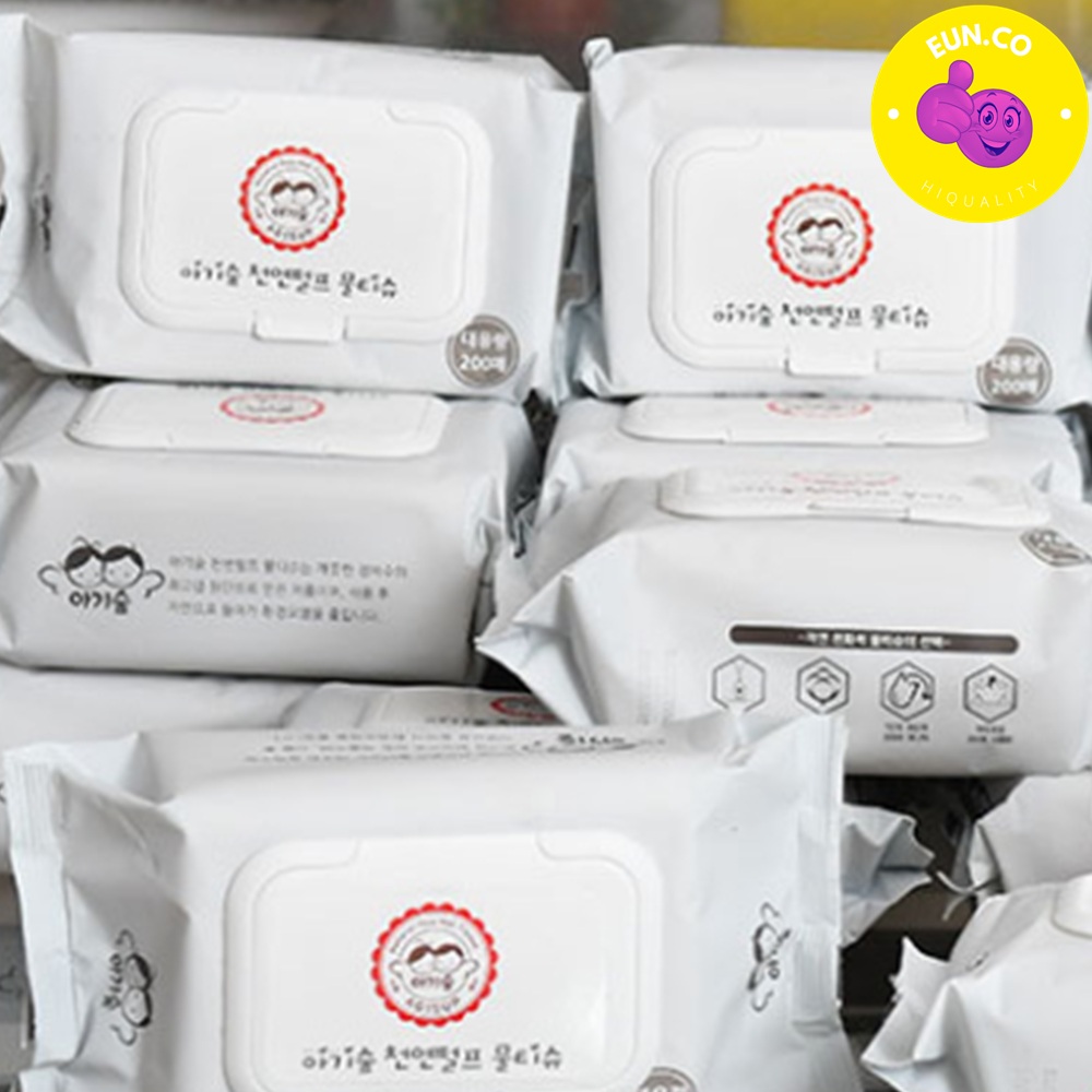 캡형 신생아 물티슈 일회용 청소용 여행용 유아용 200매x15입