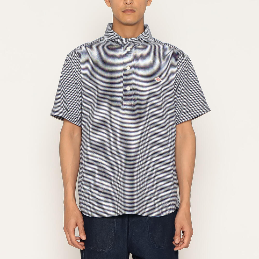 단톤 셔츠 MEN'S OXFORD ROUND COLLAR SHORT SLEEVE PULLOVER SHIRT PATTERN 25SS 반팔 DNB251M104-0005 - 상세 이미지 3