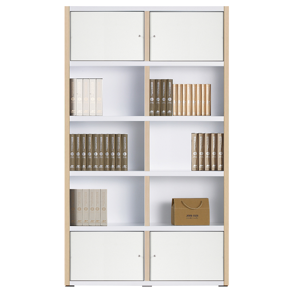 2000시스템 5단-1200책장 (상/하문형) 책꽂이 수납장 진열장 TV책장