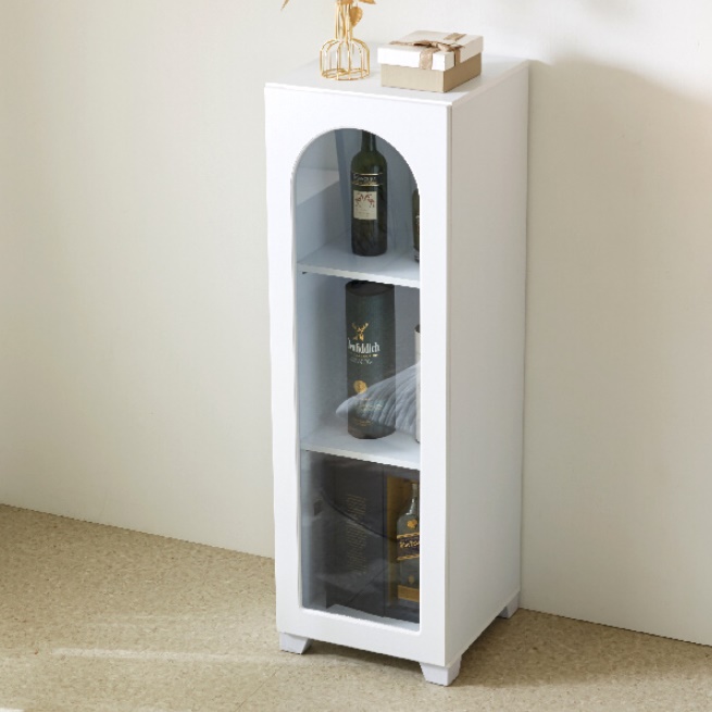 거실 유리장 낮은 유리 장식장 슬림 장식장 유리문 진열장