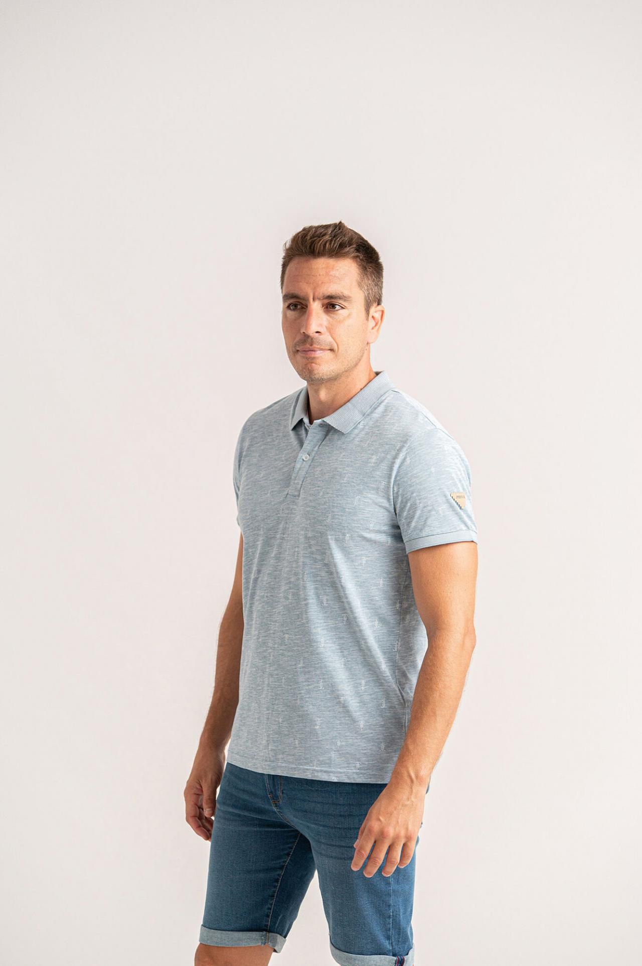 프리바타 반팔 폴로 셔츠 3739054 AZUL