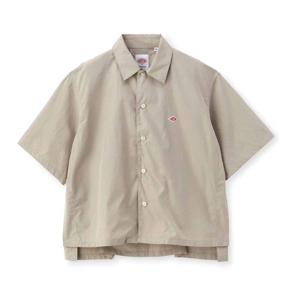단톤 셔츠 WOMEN'S COTTON POPLIN HALF SLEEVE SHIRT 25SS 반팔 옆트임 DNB251L104-0008 - 상품 이미지