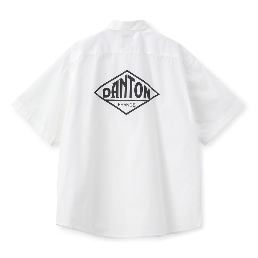 단톤 셔츠 MEN'S BACK LOGO SHORT SLEEVE WORK SHIRT 25SS 반팔 남방 DNB251M104-0022 - 메인 이미지