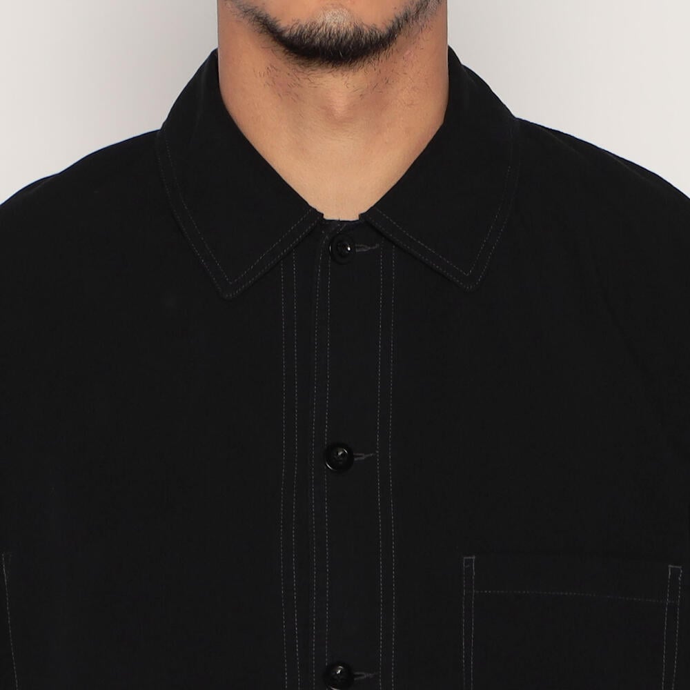 단톤 셔츠 MEN'S ORGANIC COTTON WASHER SHORT SLEEVE COVERALL SHIRT 25SS 반팔 DNB251M104-0020 - 상세 이미지 4