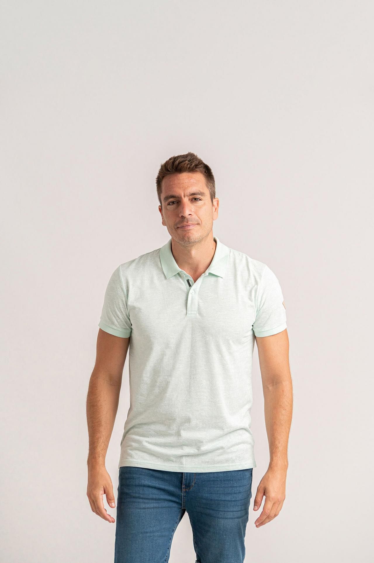 프리바타 반팔 폴로 셔츠 3739055 VERDE