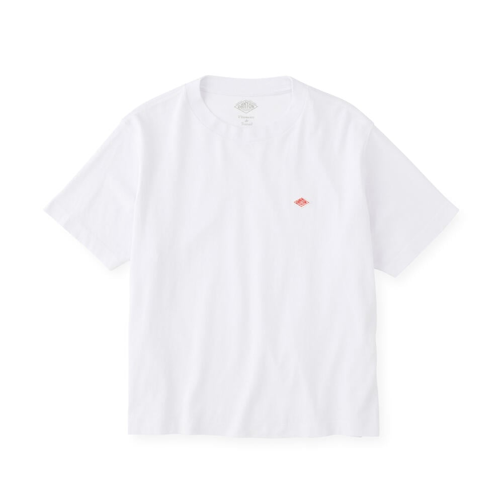 단톤 반팔티 WOMEN'S COTTON JERSEY SHORT T-SHIRT PLAIN 25SS 면 티셔츠 DNB251L103-0012 - 메인 이미지