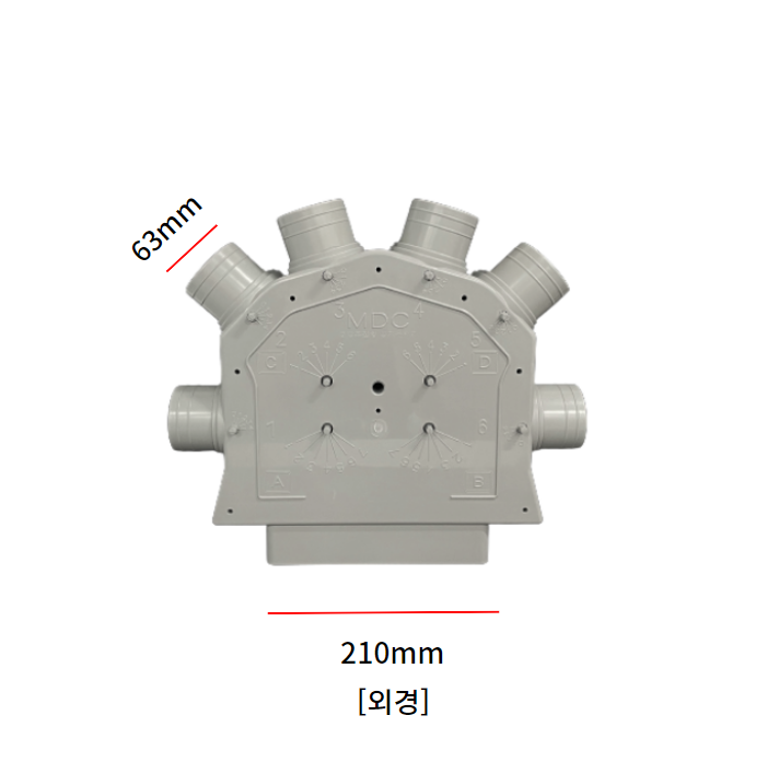 풍량조절 공기분배기 125파이 150파이 환기자재 연결관 닥트 덕트 배관 전열교환기