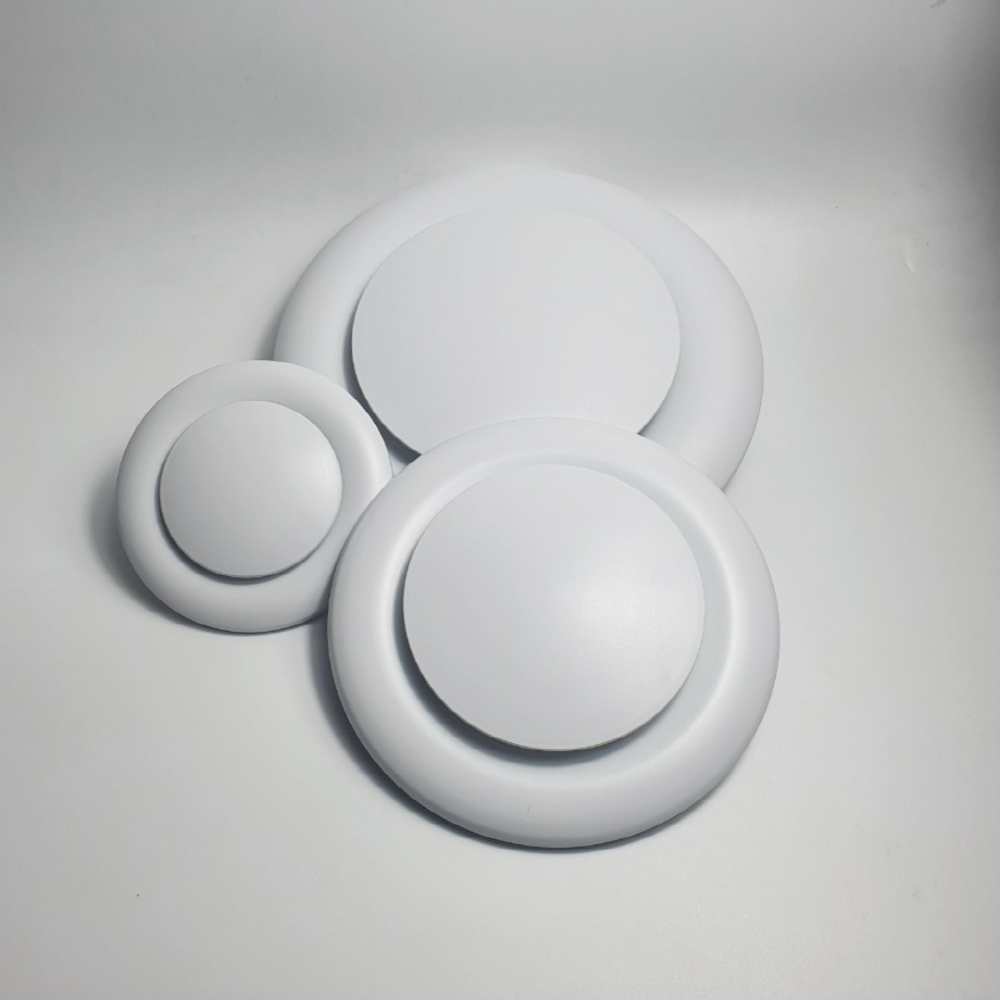 원형 디퓨저 D13 상판320 150파이 200파이 환기구 환기자재 연결관 배관 전열교환기