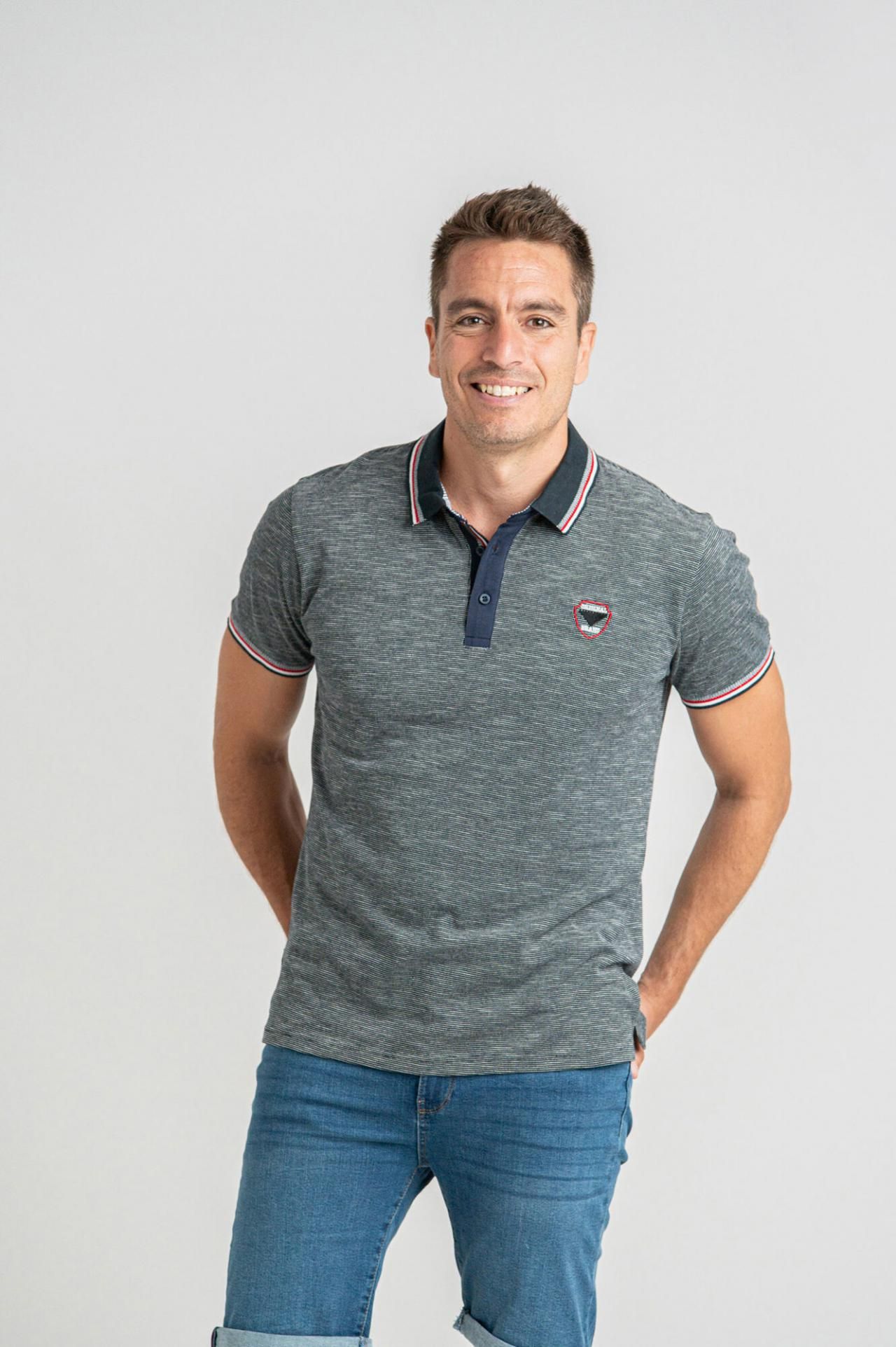 프리바타 코튼 반팔 폴로 셔츠 3739048 GRIS