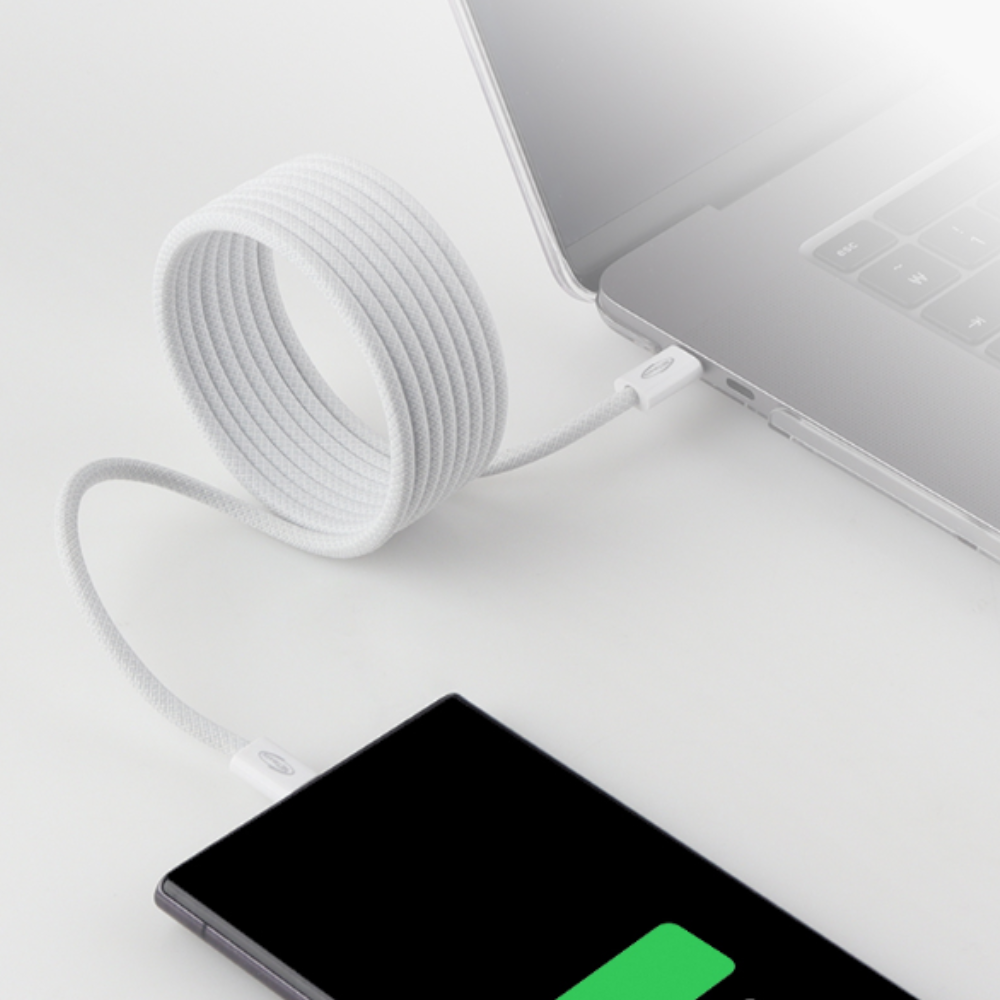 강원전자 넷메이트 USB C타입 초고속 충전 자석 마그네틱 케이블 선정리 1m
