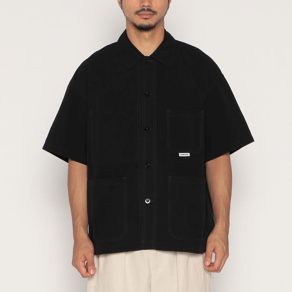 단톤 셔츠 MEN'S ORGANIC COTTON WASHER SHORT SLEEVE COVERALL SHIRT 25SS 반팔 DNB251M104-0020 - 상세 이미지 3