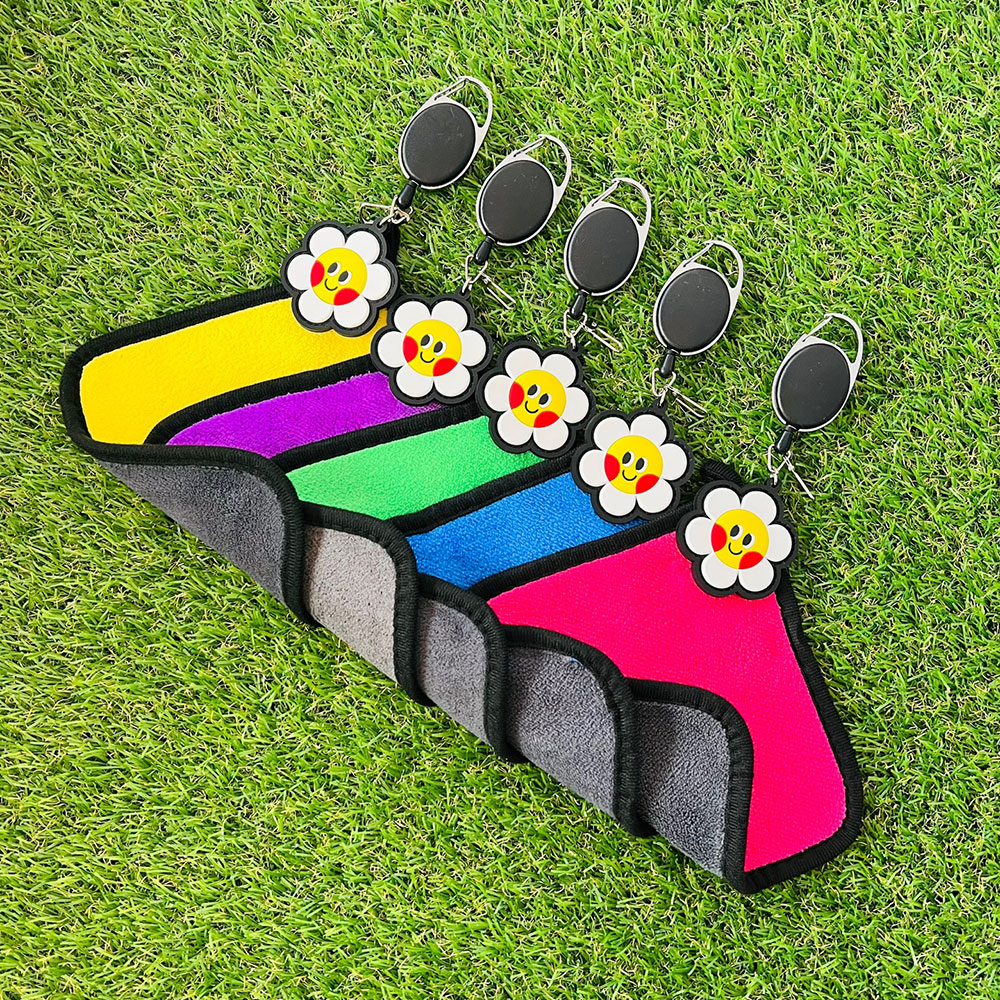 골프 공 수건 컬러5종 볼 타올 장갑홀더 벨크로세트 필드용품