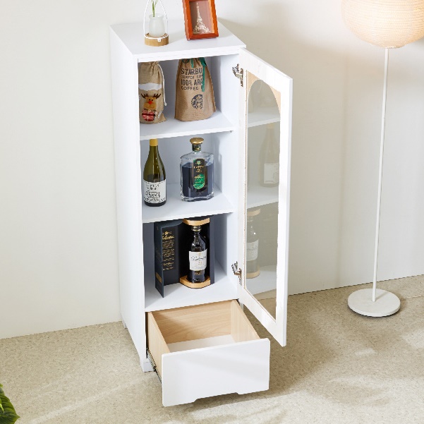 거실 유리장 낮은 유리 장식장 서랍 장식장 유리문 진열장