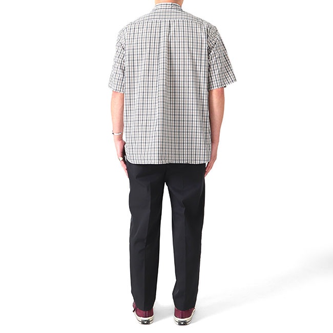 단톤 남성 체크 반팔셔츠 코튼 팝린 여름셔츠 DT-B0049CPP 42(L) 네이비브라운(NAVY/BROWN) - 상세 이미지 4