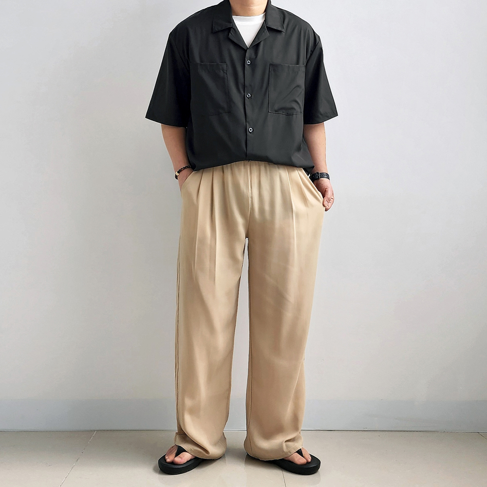 1+1 마바지 남자와이드슬랙스 남자린넨바지 이미지 6