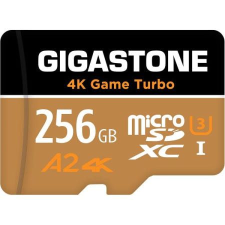 [Gigastone][해외][5년 무료 데이터 복구] 닌텐도 스위치용 기가스톤 256GB 마이크로 SD 카드, 4K 게임 터보, 마이크로SDXC 메모리 고프로, 액션 카메라, DJI, UHD 비디오,