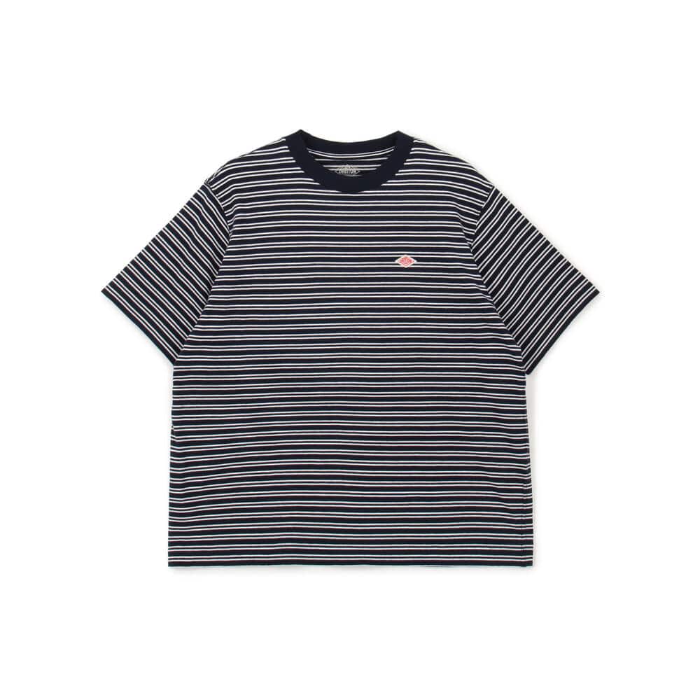 단톤 반팔티 WOMEN'S COTTON JERSEY SHORT T-SHIRT STRIPE 25SS 스트라이프 티셔츠 DNB251L103-0013 - 메인 이미지