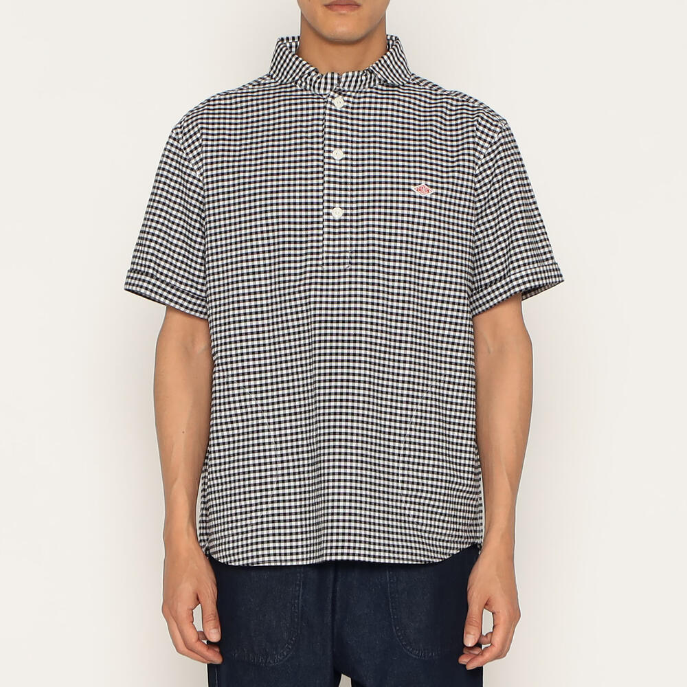 단톤 셔츠 MEN'S OXFORD ROUND COLLAR SHORT SLEEVE PULLOVER SHIRT PATTERN 25SS 반팔 DNB251M104-0005 - 상세 이미지 2