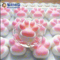빌리네집 고양이 발바닥 말랑이 장난감 냥이 젤리 화이트 - 상세 이미지 2
