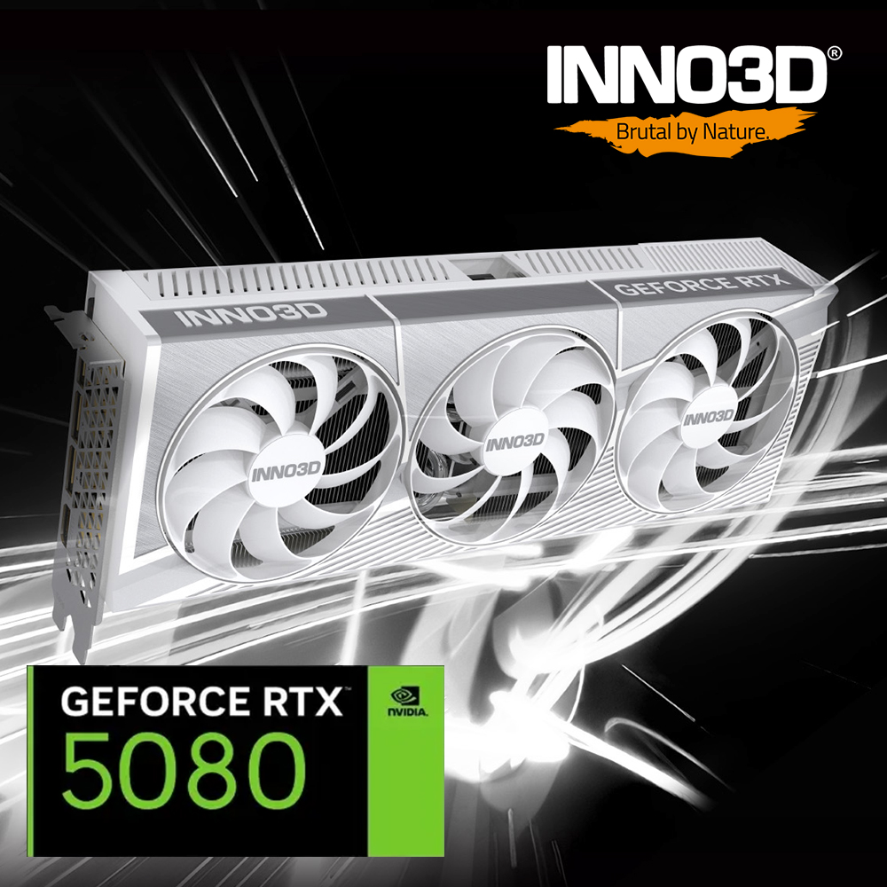 INNO3D RTX5080 그래픽카드 지포스 OC D7 16GB X3 화이트