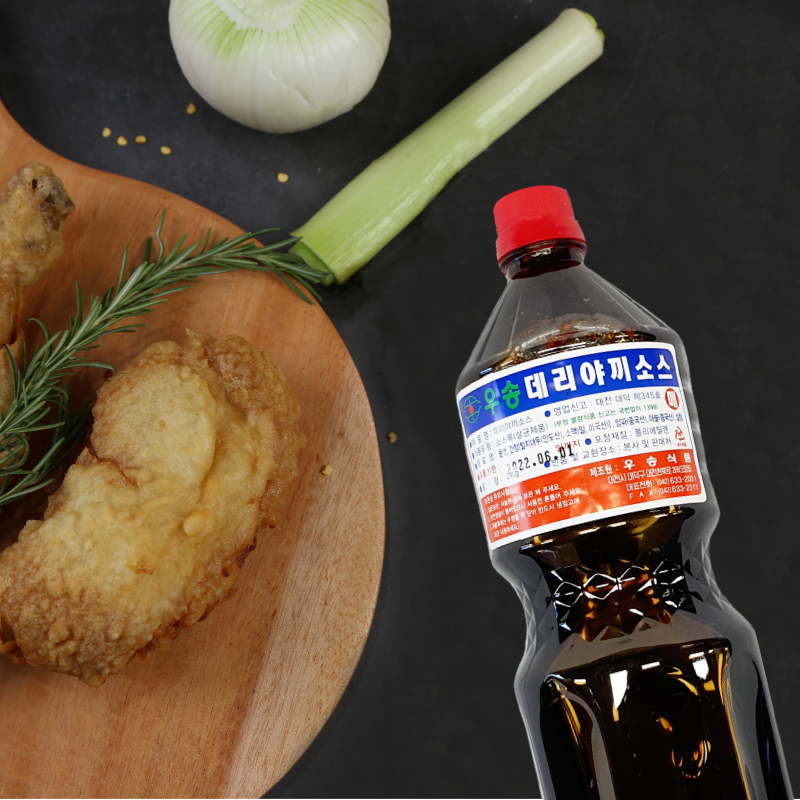 우송식품 데리야끼소스 매운맛 2KGx10병 BOX 마늘간장소스