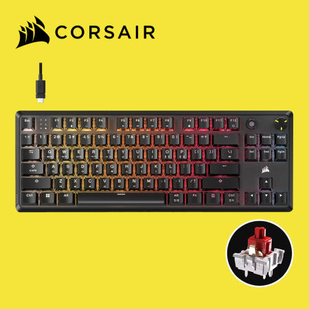 커세어 [국내정발] 커세어 K70 RGB CORE TKL 텐키리스 게이밍 기계식키보드 적축