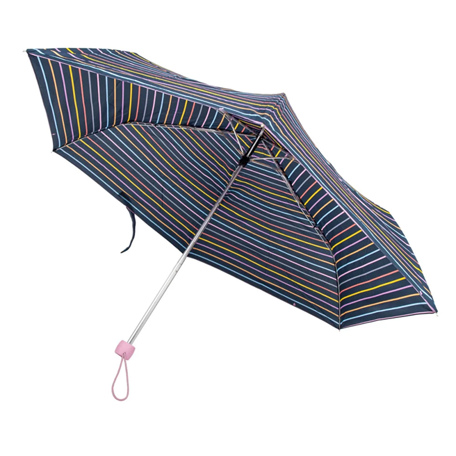 슈퍼슬림-2 레인보우 핀스트라이프 여성 수동 3단 우산 22cm 158g - 상세 이미지 3