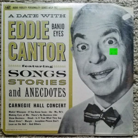 UnKnown [해외](수입 LP) A DATE WITH EDDIE CANTOR Carnegie Hall Concert Sealed 1962 vinyl LP