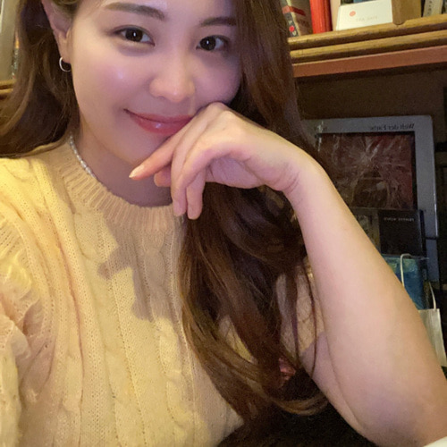 기본 라운드 꽈배기 반팔 니트 티 / 노랑 그린 소라 봄 가을 겨울 - 상세 이미지 4