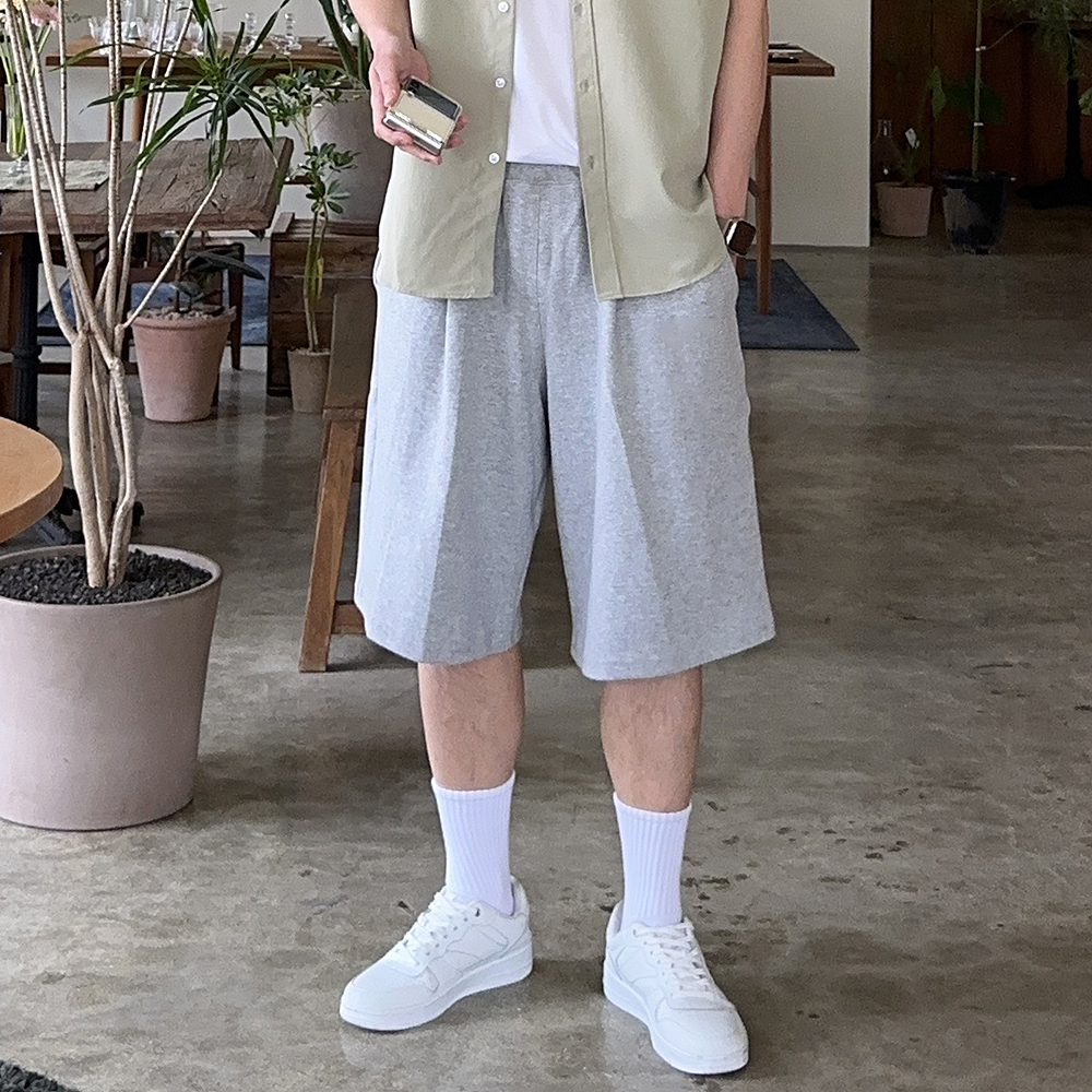 남자 버뮤다 반바지 밴딩 트레이닝 남자 반바지 남성 여름바지 - 상세 이미지 2