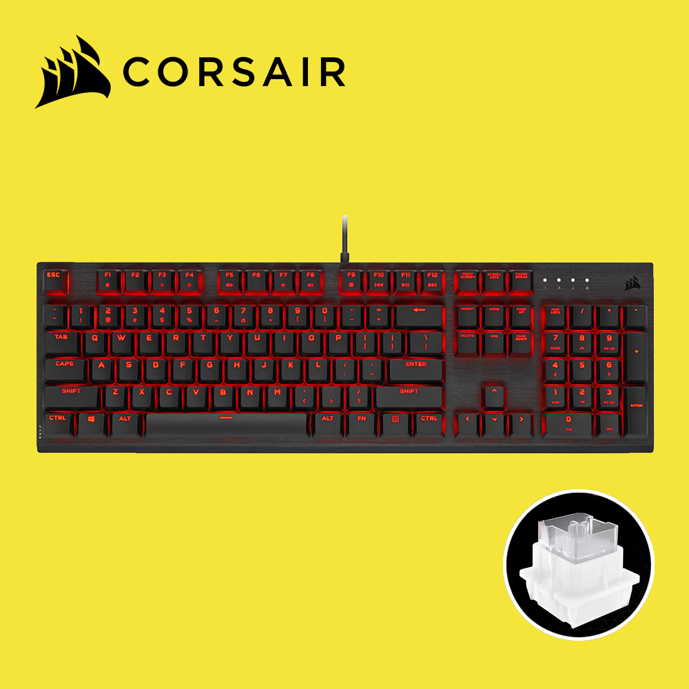 [국내정발] 커세어 K60 PRO LED 비올라축 게이밍 기계식키보드 - 상품 이미지