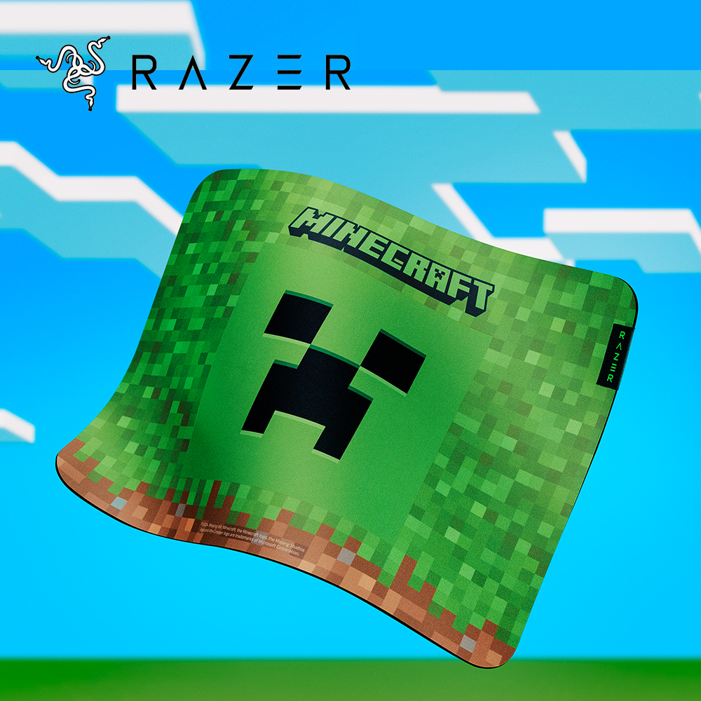 [국내정발] 레이저 기간투스 V2 M 마인크래프트 에디션 마우스패드