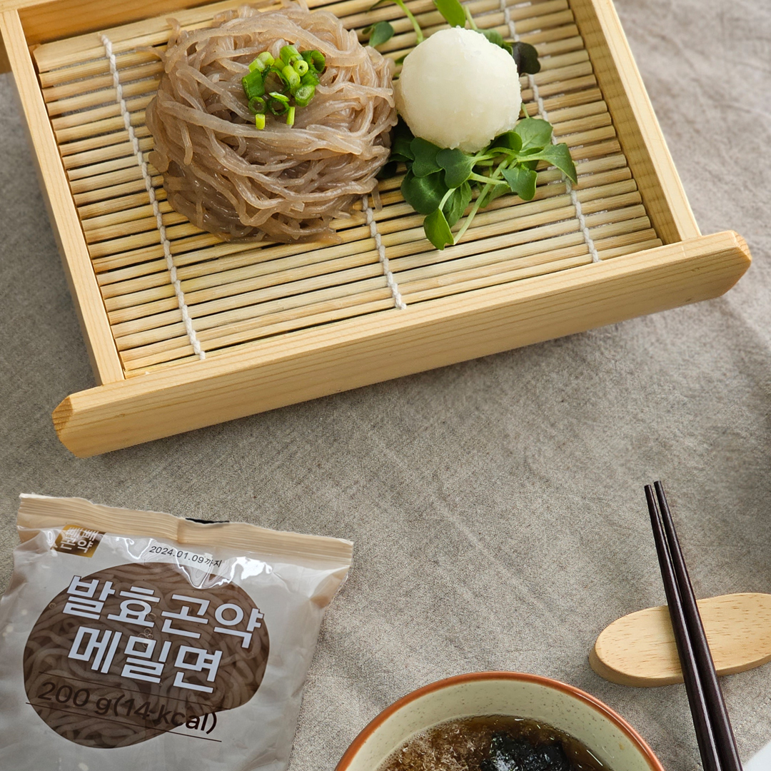 100g당 7kcal 빼빼곤약 발효곤약메밀면200g 5팩 - 상세 이미지 5
