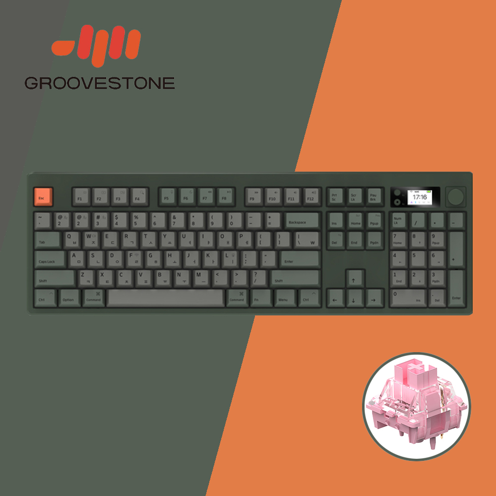 엠스톤 그루브스톤 GS104 무선키보드 아미, 하늬축