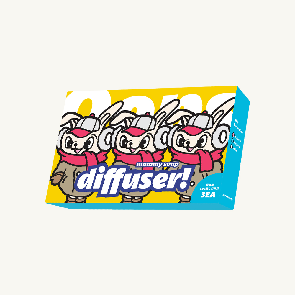 웁스 디퓨저 실내 방향제 화장실 대용량 인테리어 집들이선물 마미솝, 100ml, 3개