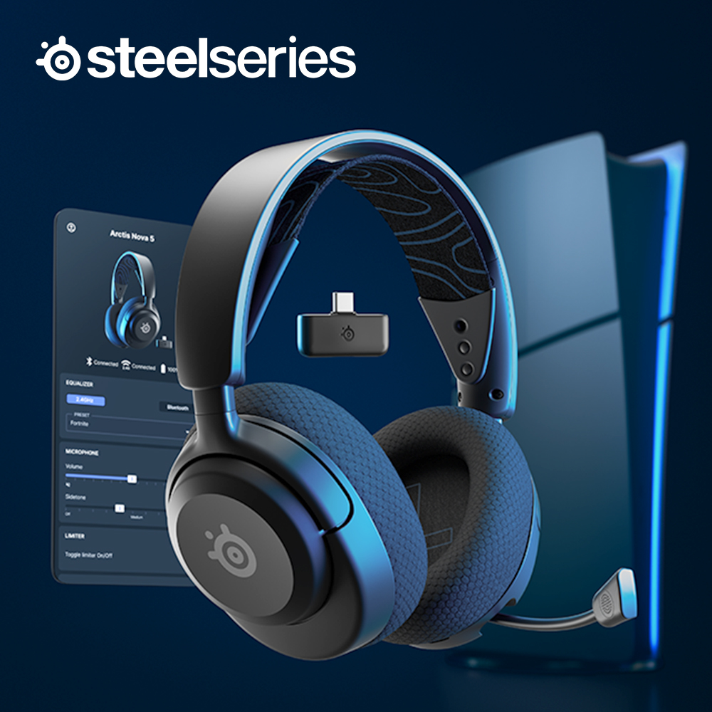 [국내정발] 스틸시리즈 아크티스 노바 5 무선헤드셋 블랙 (5P 플스)