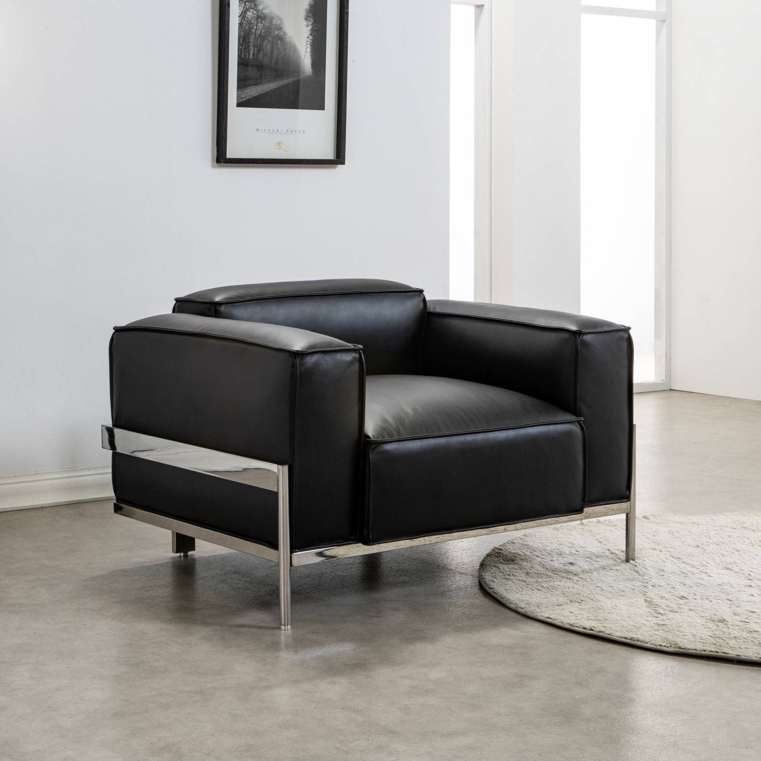 수아브 SE 03 모던 가죽 소파 천연면피 구스 통가죽 3-4인