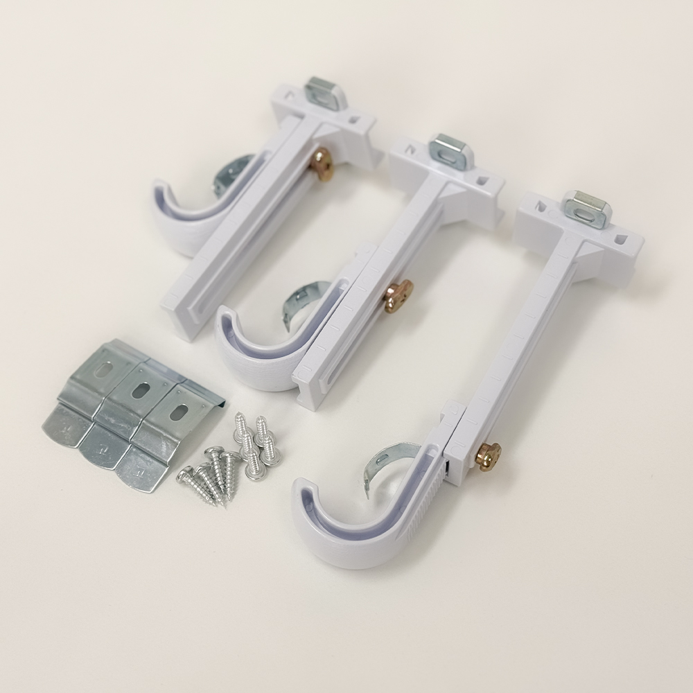 사라하우스 저소음 고급형 전착 커튼레일 화이트 4자(66~120cm)