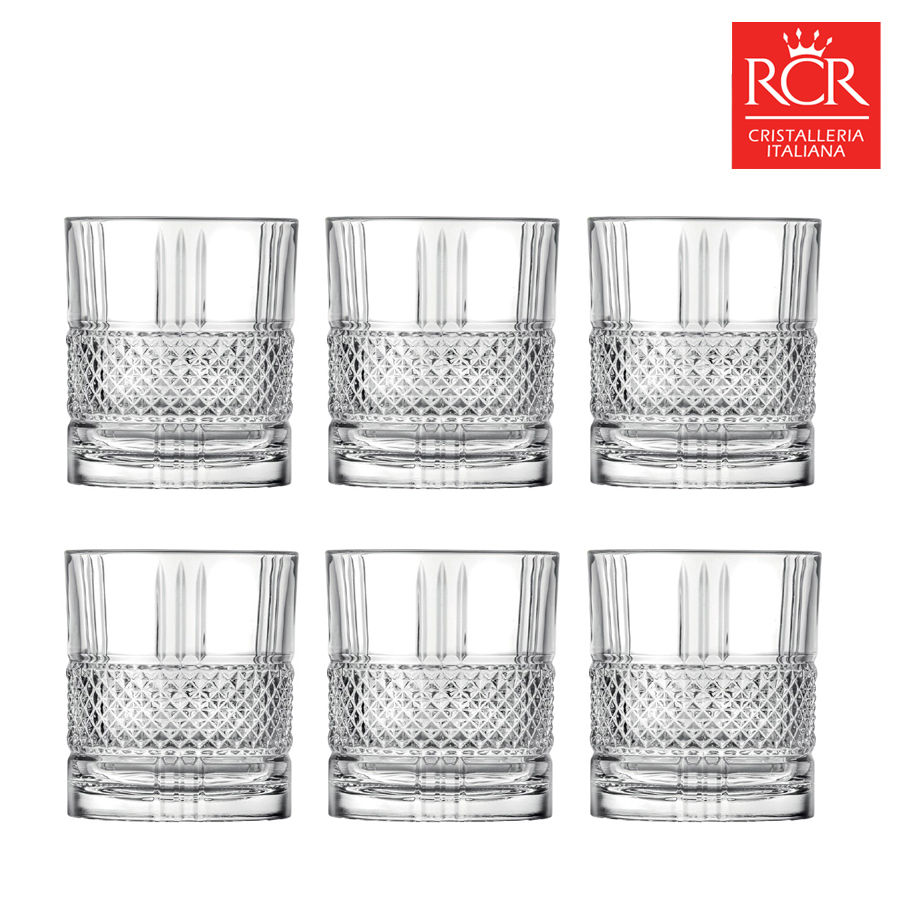RCR 고급 크리스탈 위스키잔세트 340ml, 6개, 브릴란테 언더락잔 - 상세 이미지 4