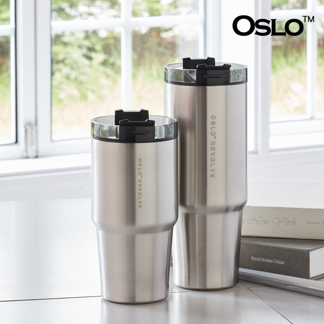 오슬로 리볼브 텀블러 600ml 900ml 빨대 뚜껑 차량용 보온 보냉 컵 이미지 6