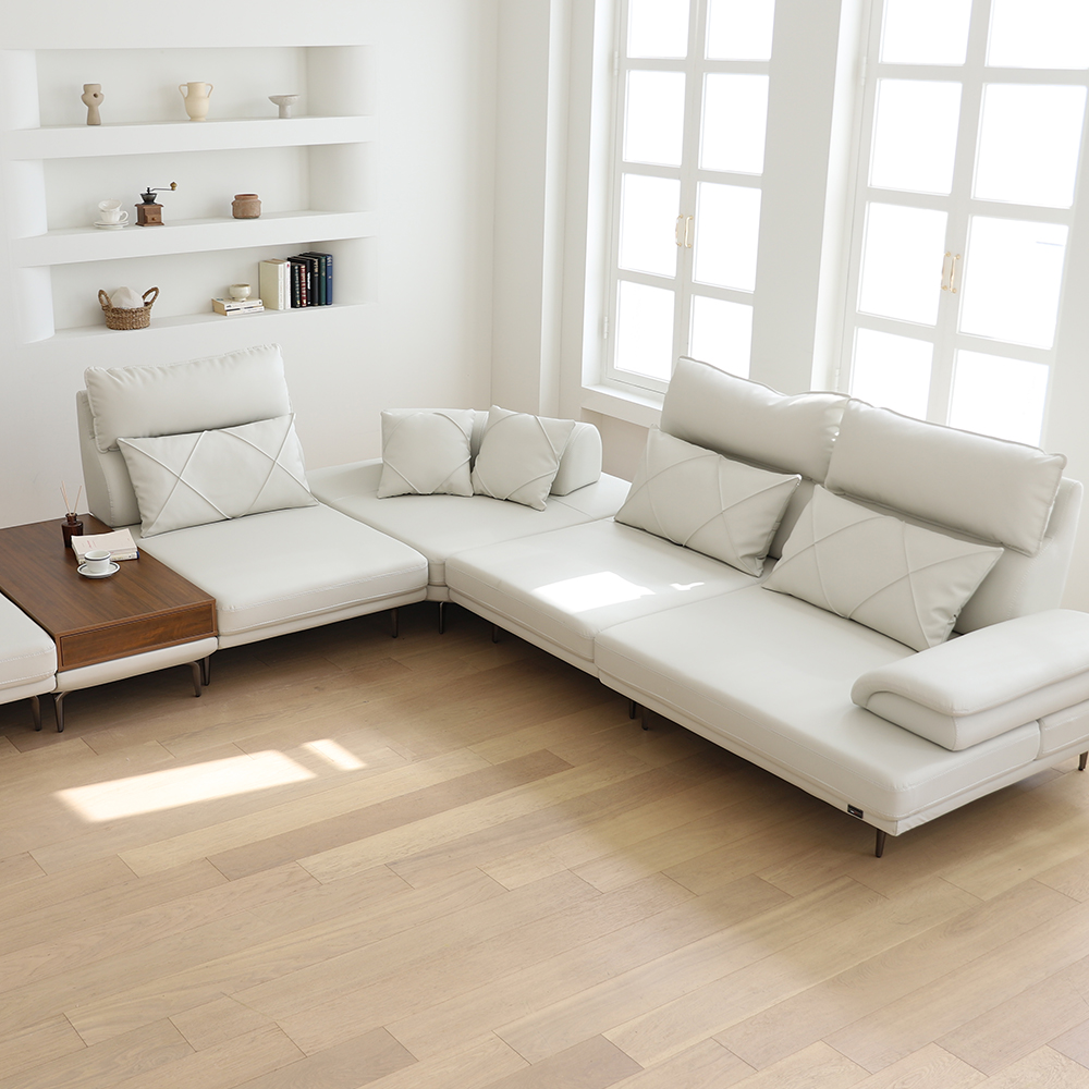 신소재 실리콘 비건가죽 방수/스크레치 내구성 강한 아머쇼파(3인/4인/6인-가로형/코너형)