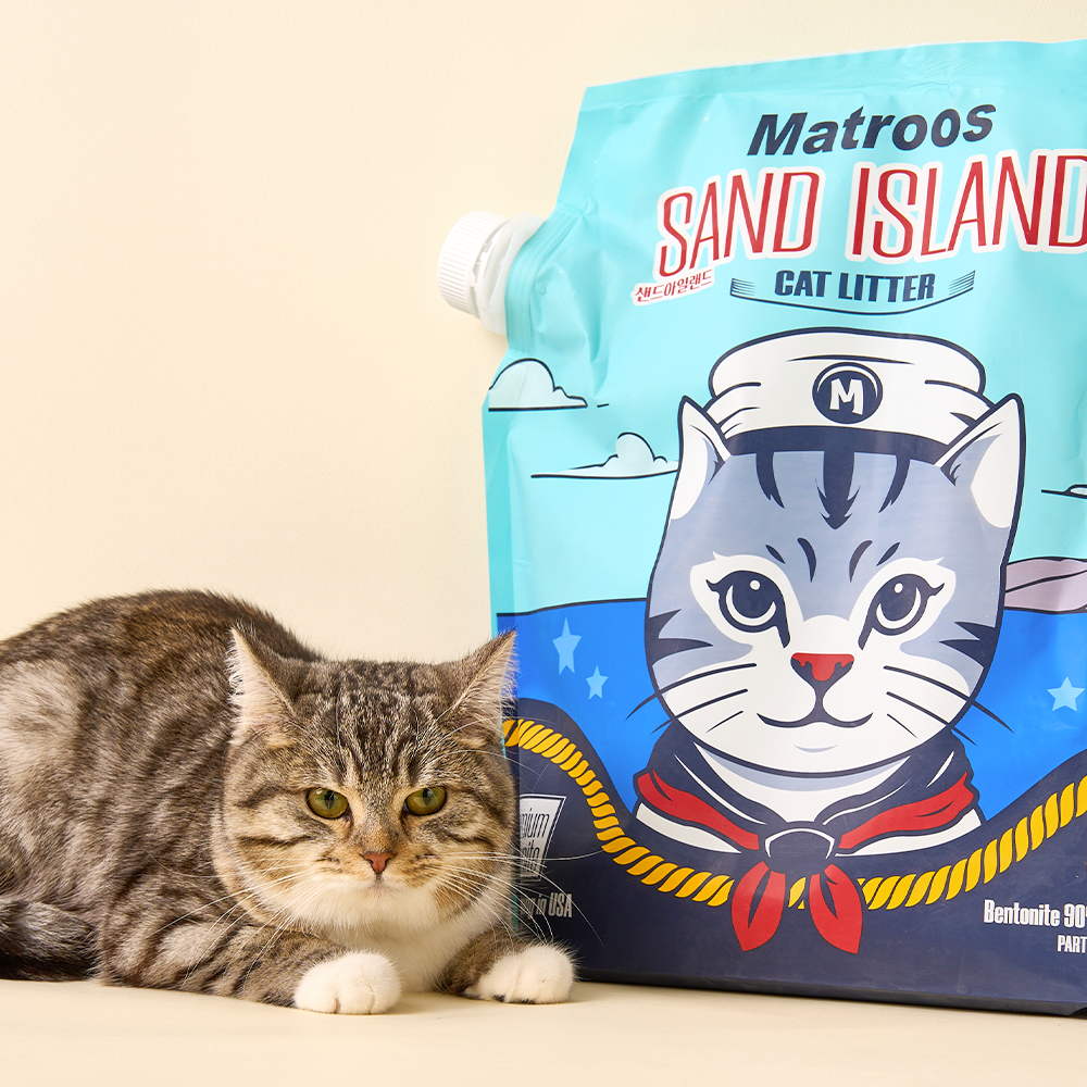 마도로스펫 샌드아일랜드 6kg 2개 벤토나이트 고양이 모래