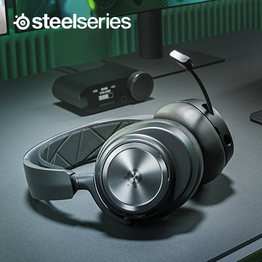 [국내정발] 스틸시리즈 아크티스 노바 프로 X 무선 게이밍헤드셋 XOX 블랙