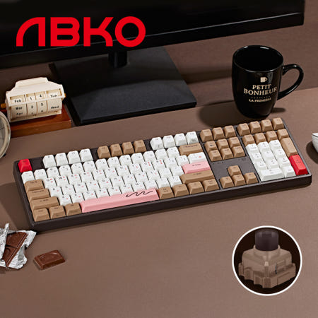앱코 AKN10BT 반알만판 8K 래피드트리거 무접점 키보드 초콜릿 45G