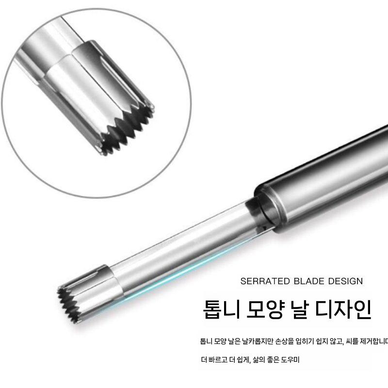 사과 배 씨 빼는 기계 과일 심 심지제거기 매실 올리브 0.8cm - 상세 이미지 2