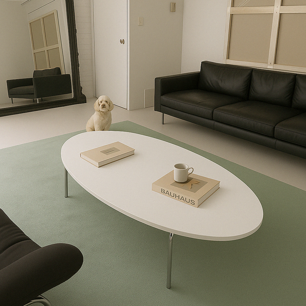 16피스 SFZZ 거실 소파 테이블 철제 인테리어 타원형 좌탁 낮은 탁자 티테이블