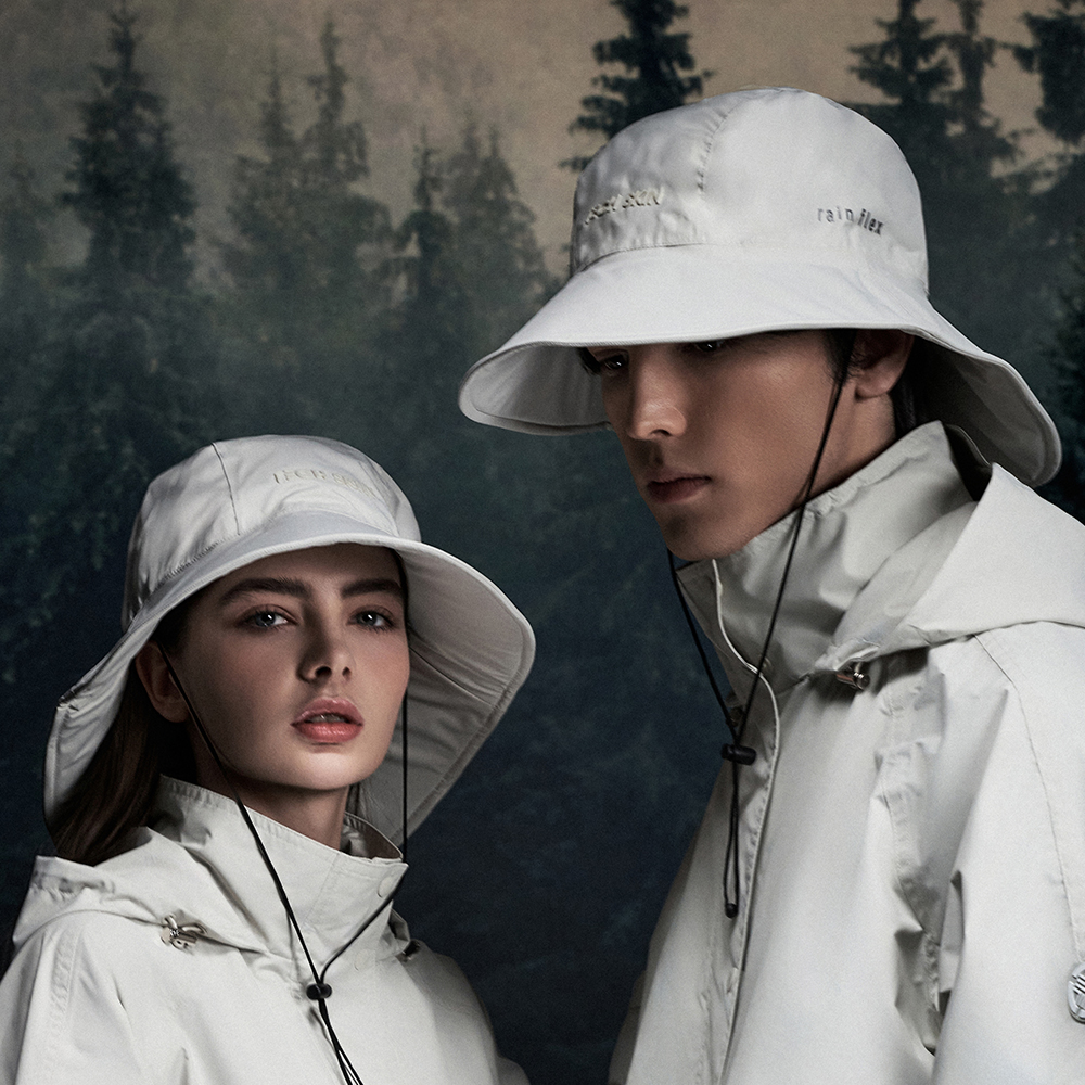 테크스킨 레인플렉스 골프 버킷햇 방수모자 크림