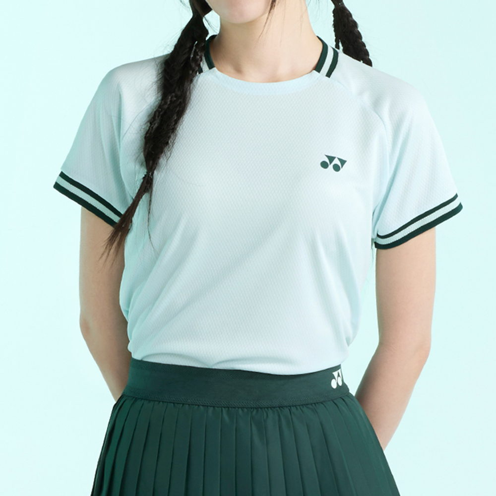 요넥스 반팔티 티셔츠 게임웨어 테니스복 페일민트 2025 - 메인 이미지